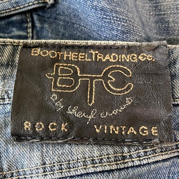 BOOTHEEL TRADING CO - SHERYL CROW - SIZE 12 - CROP JEANS - BOYFRIEND B21 - Picture 8 of 13